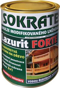 Sokrates Lazurit Forte lazura na dřevo, čirá báze, 2 kg