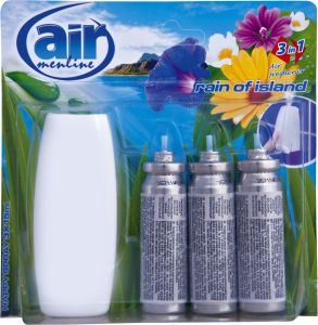 Air Menline Rain of Island osvěžovač vzduchu strojek a náplň 3× 15 ml