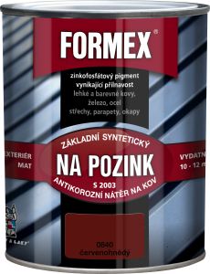 Formex S2003 základ na pozink základní barva na kov, 0840 červenohnědý, 600 ml