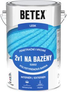 Betex s2852 2v1 základní i vrchní barva na bazény 0440 tmavě modrá, 4 kg