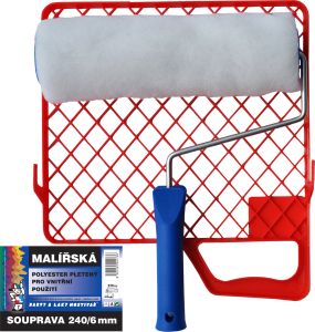 BARVY A LAKY HOSTIVAŘ Vestan komplet váleček na malování s držákem a mřížkou, 240 mm
