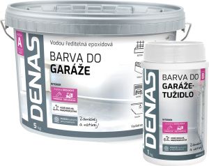 DENAS DO GARÁŽE barva pro zatěžované povrchy a podlahy z betonu, Ral 7040 šedá, 5  kg + 1 kg tužidlo