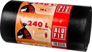 Alufix silné pytle na odpad, 35 µ, 100 × 125 cm, 240 l, 10 ks