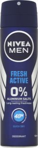 Nivea Men Fresh Active antiperspirant bez hliníku, 150 ml
