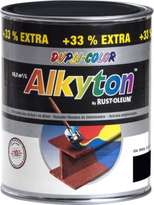 Dupli-Color Alkyton Lesk, samozákladová barva na rez, Ral 9005 černá, 1 l
