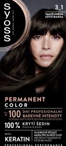 Syoss barva na vlasy, 3-1 Tmavě Hnědý