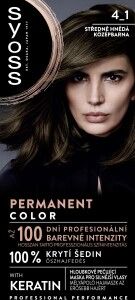 Syoss barva na vlasy, 4-1 Středně Hnědý