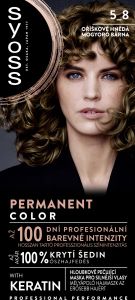 Syoss barva na vlasy, 5-8 Oříškově Hnědý