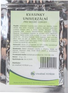 Privos vinné kvasinky univerzální, pro modré odrůdy, 10 g