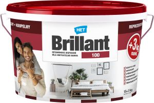 Het Brillant 100 malířská omyvatelná barva, 15 + 3 kg