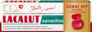 Lacalut Sensitive zubní pasta + zubní nit, 75 ml