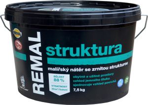 REMAL Struktura malířská barva se zrnitou strukturou, 7,5 kg