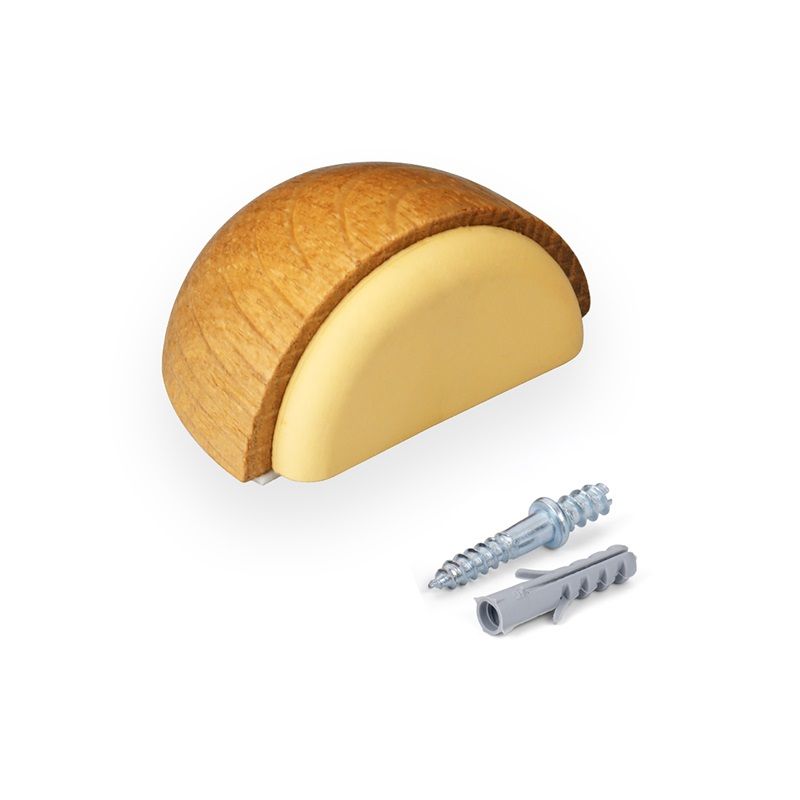 zarážka dveří s gumou - dub                          