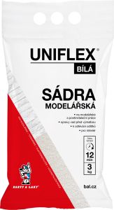 Uniflex sádra bílá, modelářská, 3 kg