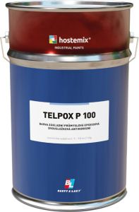 Telpox P 100 základní průmyslová dvousložková barva na kov, 0110 šedá, 10 kg