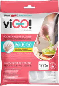 viGO jednorázové mikroténové rukavice, 100 ks