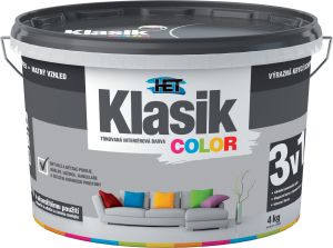 Het Klasik Color malířská barva, 0147 šedá, 4 kg