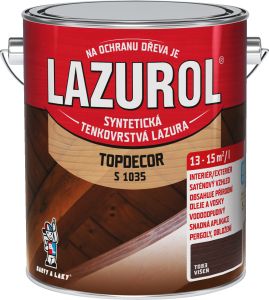 Lazurol Topdecor S1035 tenkovrstvá lazura na dřevo T083 višeň, 2,5 l