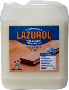 Lazurol Aqua P UREX V1301 lesk odolný lak na dřevo bezbarvý, 5 kg