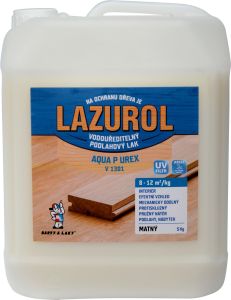Lazurol Aqua P UREX V1301 mat odolný lak na dřevo bezbarvý, 5 kg