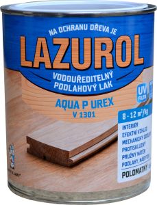 Lazurol Aqua P UREX V1301 polomat odolný lak na dřevo bezbarvý, 600 g