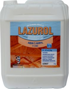 Lazurol Aqua S Akryl V1302 lesk lak na dřevo 5 kg