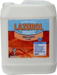 Lazurol Aqua S Akryl V1302 mat lak na dřevo 5 kg