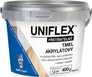 Uniflex akrylátový tmel na sádrokarton, zdivo a dřevo, 400 g