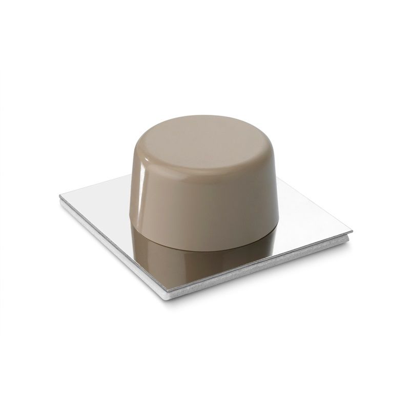 zarážka dveří PH s chromovou podložkou 2ks - béžová                          