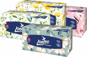 Linteo BOX papírové kapesníky 2vrstvé, 150 ks
