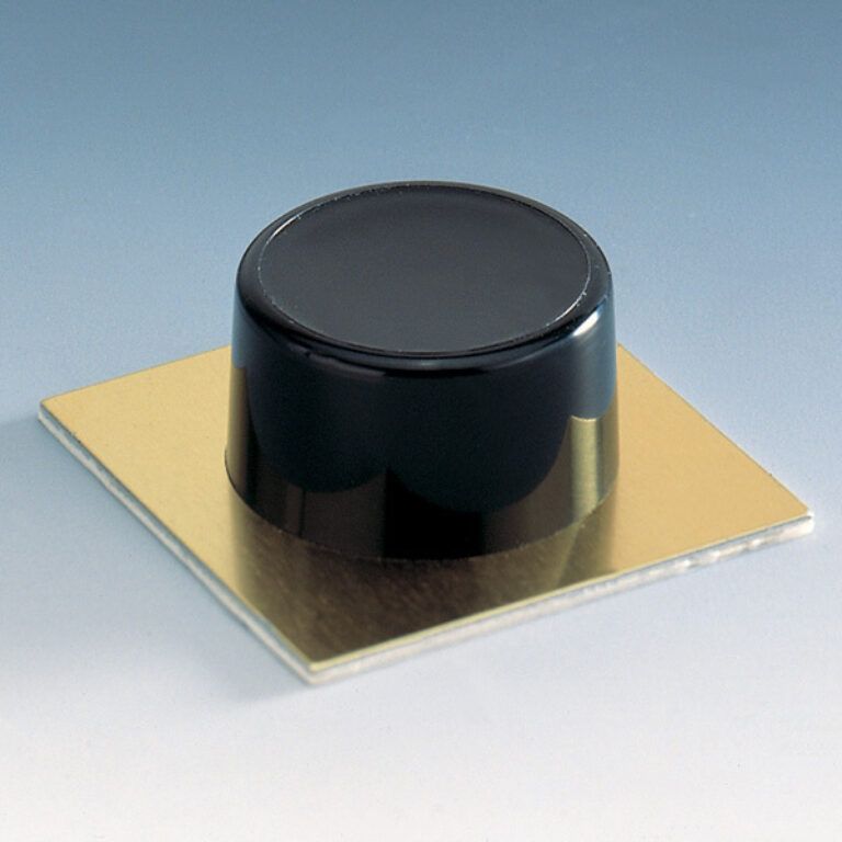 Zarážka dveří PH se zlatou podložkou 2ks - hnědá                          