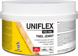 Uniflex PES-TMEL jemný tmel na kov, ocel, kámen, beton a dřevo, 2 kg
