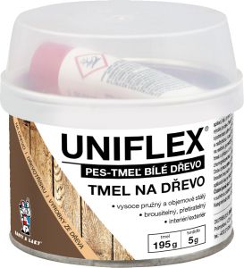 Uniflex PES-TMEL dřevo, tmel na dřevo, bílý, 200 g