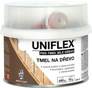 Uniflex PES-TMEL dřevo, tmel na dřevo, bílý, 500 g
