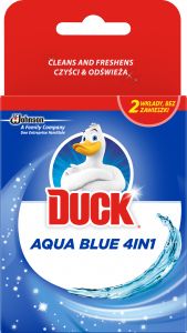 Duck WC Aqua Blue Efekt modré vody náhradní náplně do závěsu, 2× 40 g