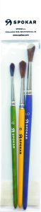 Spokar 7102 sada školních štětců, č. 6, 8, 10