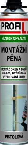 Profil montážní pěna, nízkoexpanzní, pistolová, 750 ml