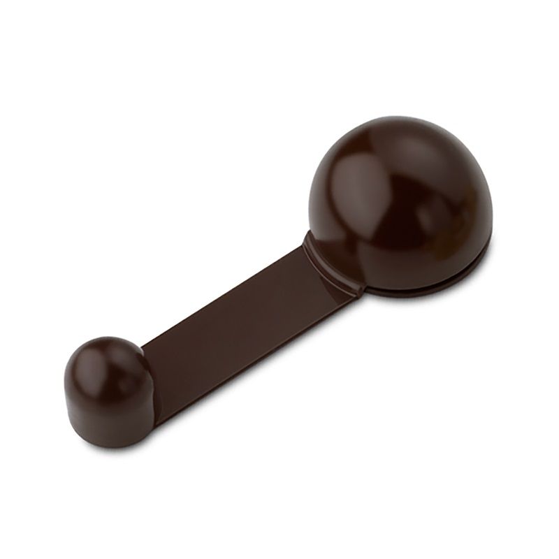 zarážka dveří otočná s fixací pohybu- hnědá                          