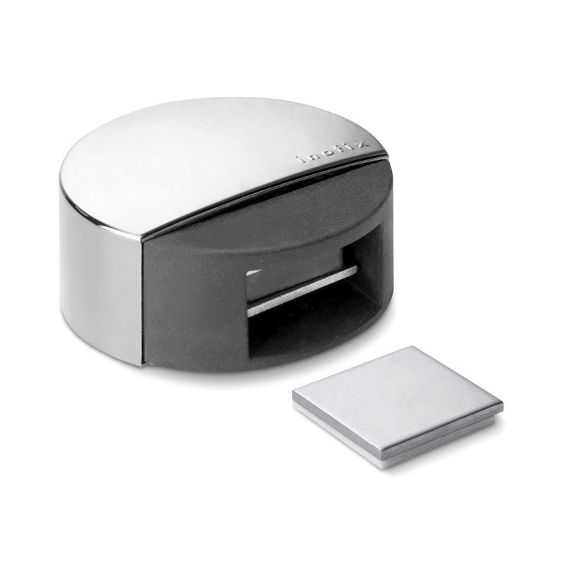 Zarážka dveří magnetická s fixací pohybu - chrom                          