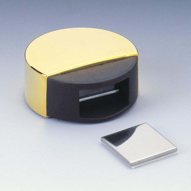 Zarážka dveří magnetická s fixací pohybu - zlatá                          