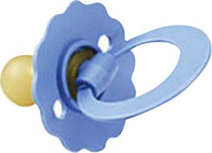 Flora dětské latexové šidítko, kulaté s kroužkem, 1 kus