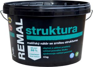 REMAL Struktura malířská barva se zrnitou strukturou, 4 kg