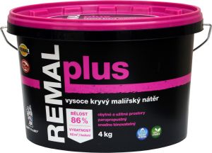 REMAL Plus vysoce kryvá barva na zeď, 4 kg