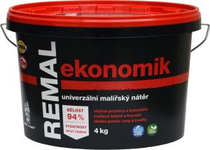 REMAL Ekonomik univerzální malířská barva na zeď, 4 kg