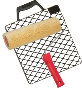 Spokar Uni Plyš žlutozelený univerzální váleček na malování s držákem a mřížkou, 240 mm