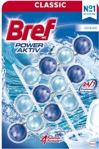 Bref WC Power Aktiv Ocean, WC kuličky, 3 × 50 g