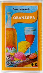 Aroco práškové potravinářské barvivo, oranžová, 5 g