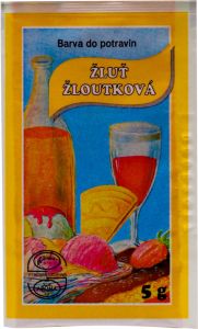 Aroco práškové potravinářské barvivo, žlutá žloutková, 5 g