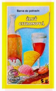 Aroco práškové potravinářské barvivo, žlutý citron, 5 g