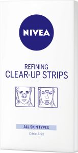 Nivea Refining Clear-Up Strips osvěžující čisticí pleťové náplasti, 6 ks